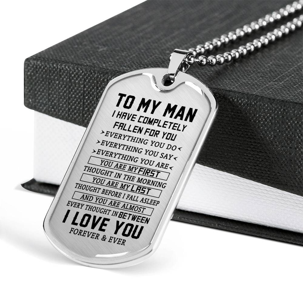 TO MY MAN - PREMIUM DOG TAG