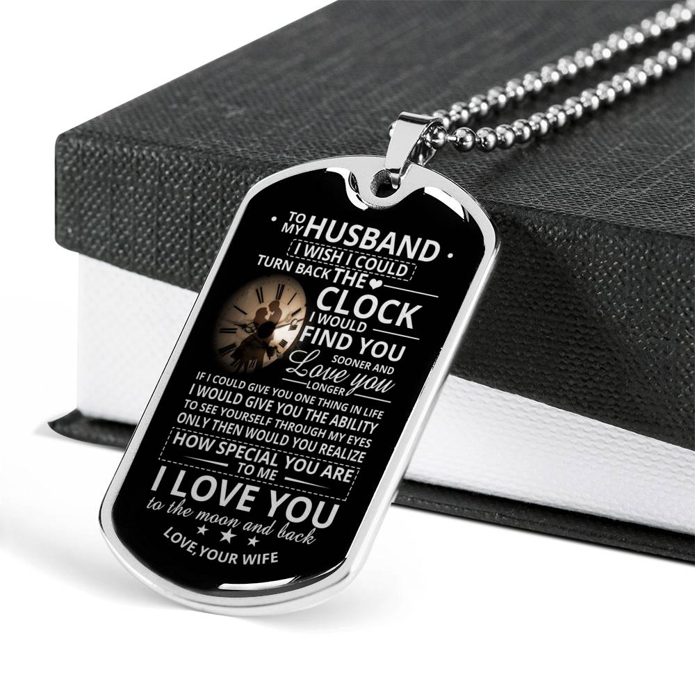 HUSBAND WIFE - I'D FIND YOU SOONER - PREMIUM DOG TAG