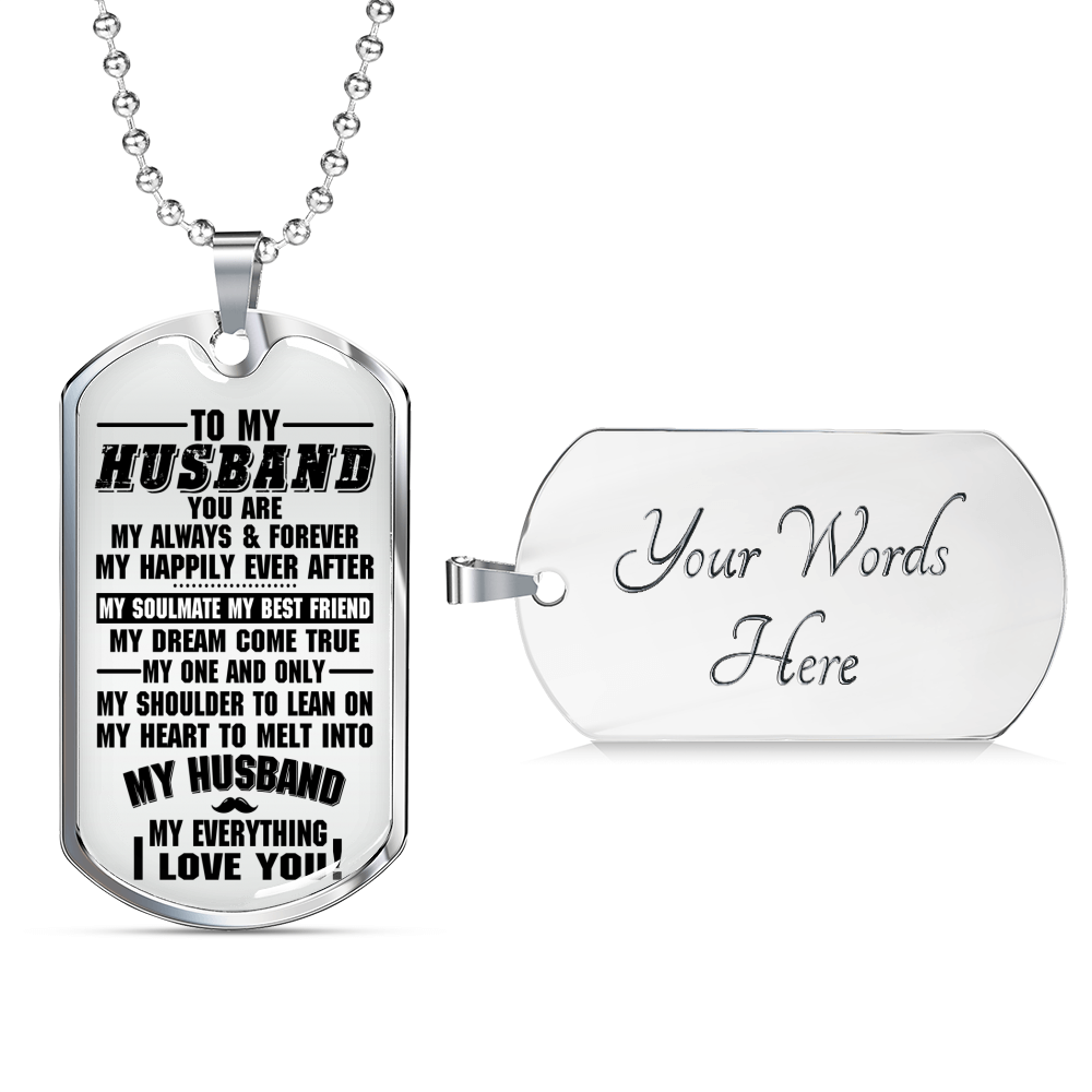TO MY HUSBAND - DOG TAG