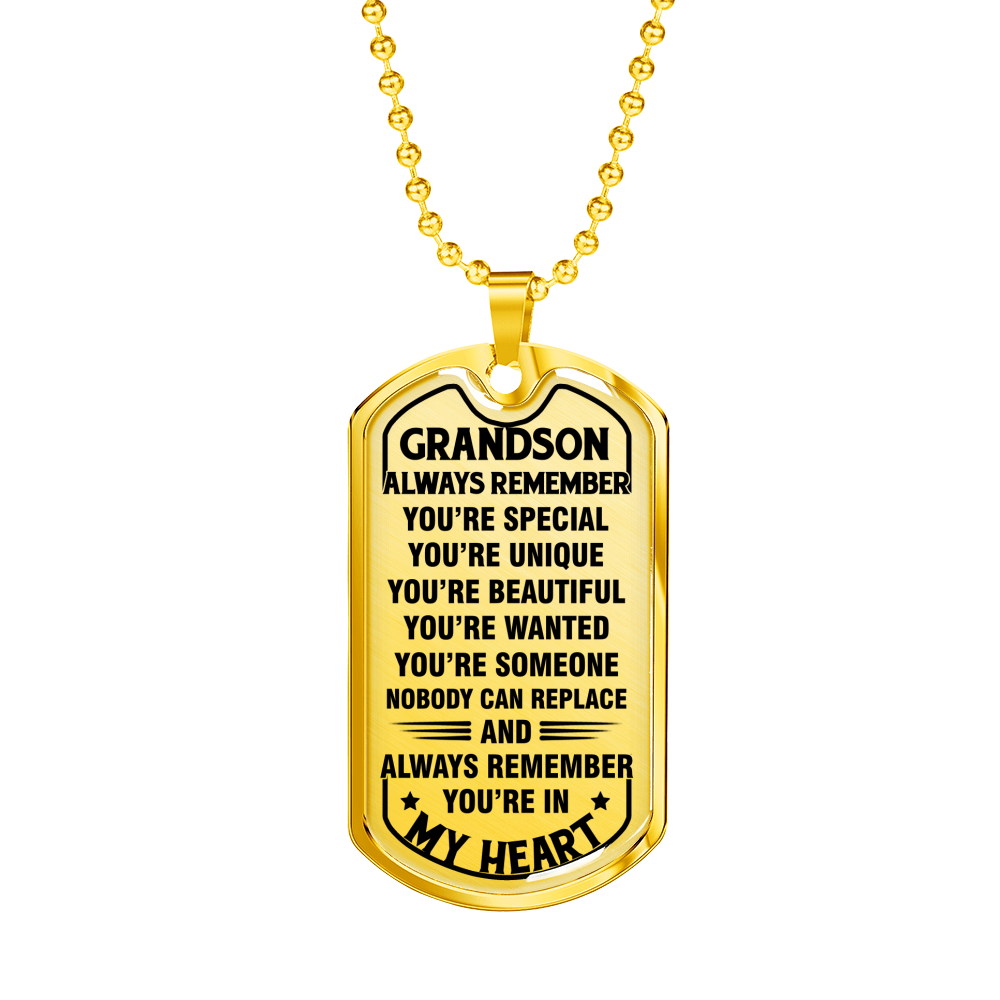 TO GRANDSON - IN MY HEART