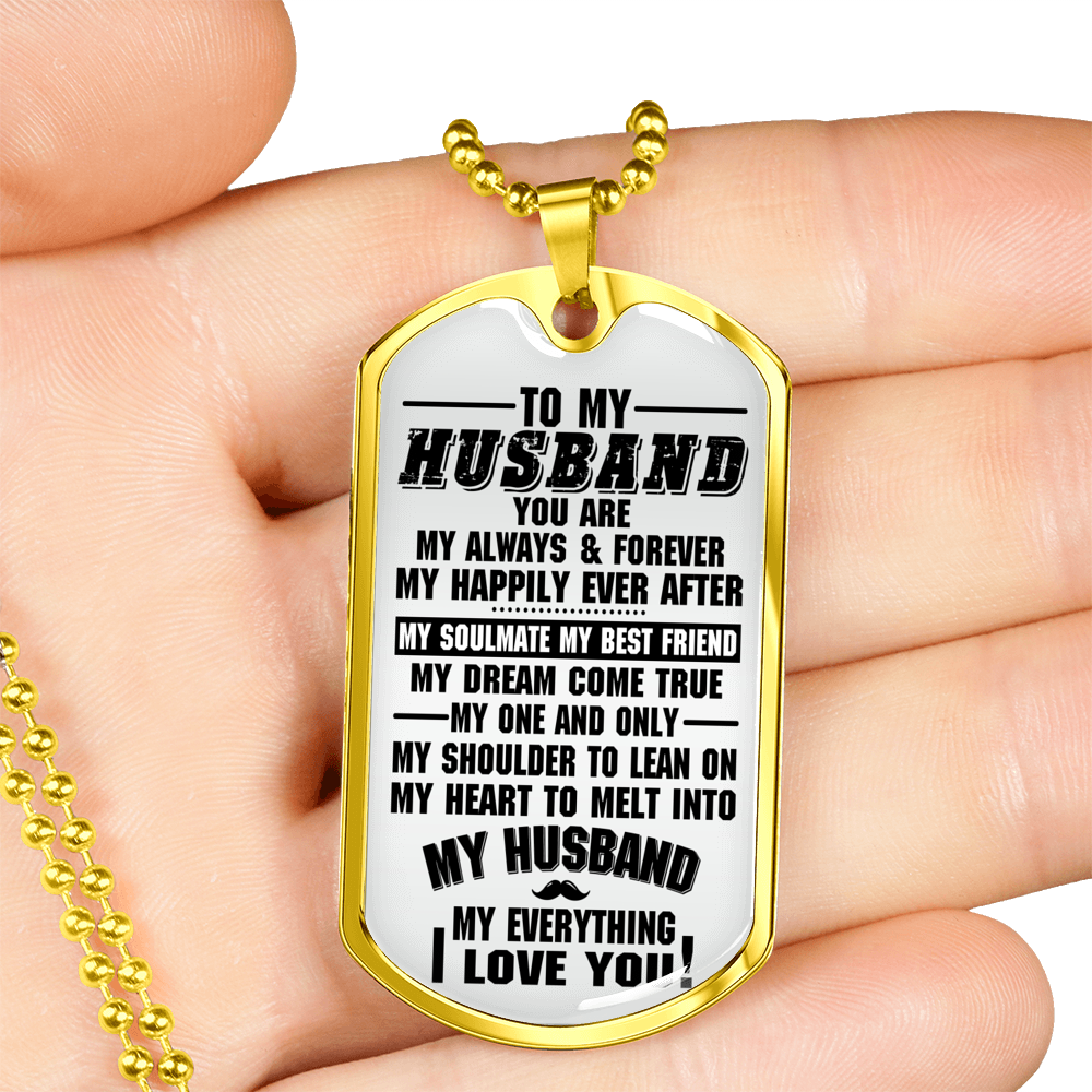 TO MY HUSBAND - DOG TAG