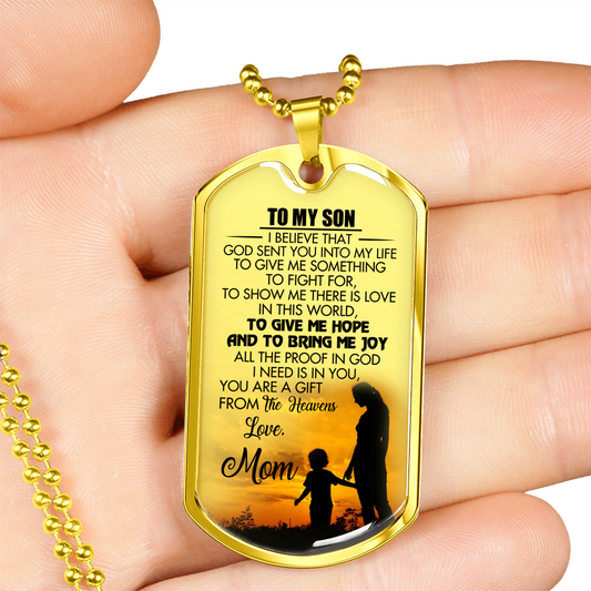 SON MOM - GIFT FROM HEAVEN (GOLD)