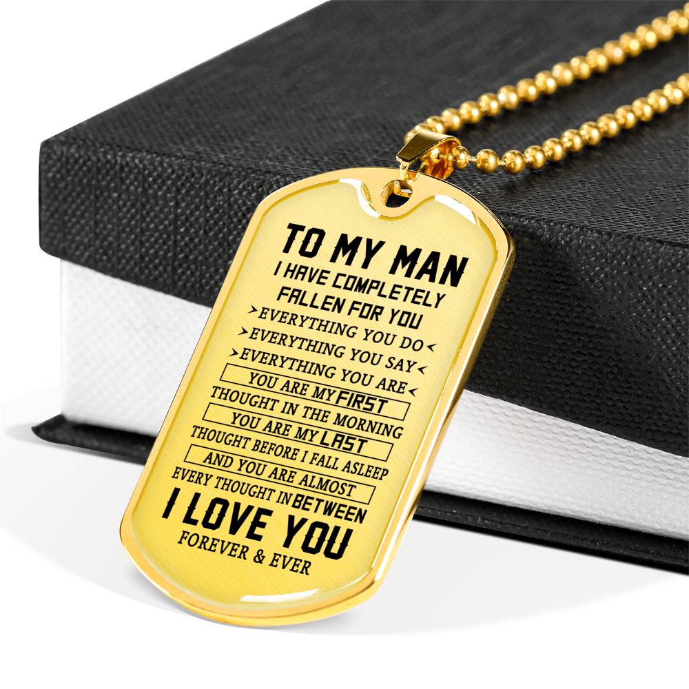 TO MY MAN - PREMIUM DOG TAG