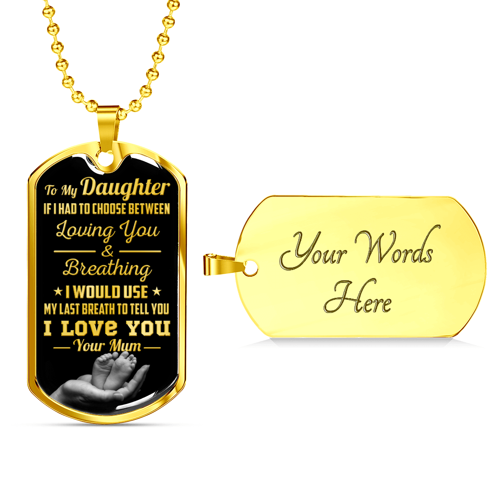 DAUGHTER MUM - LAST BREATH (GOLD)