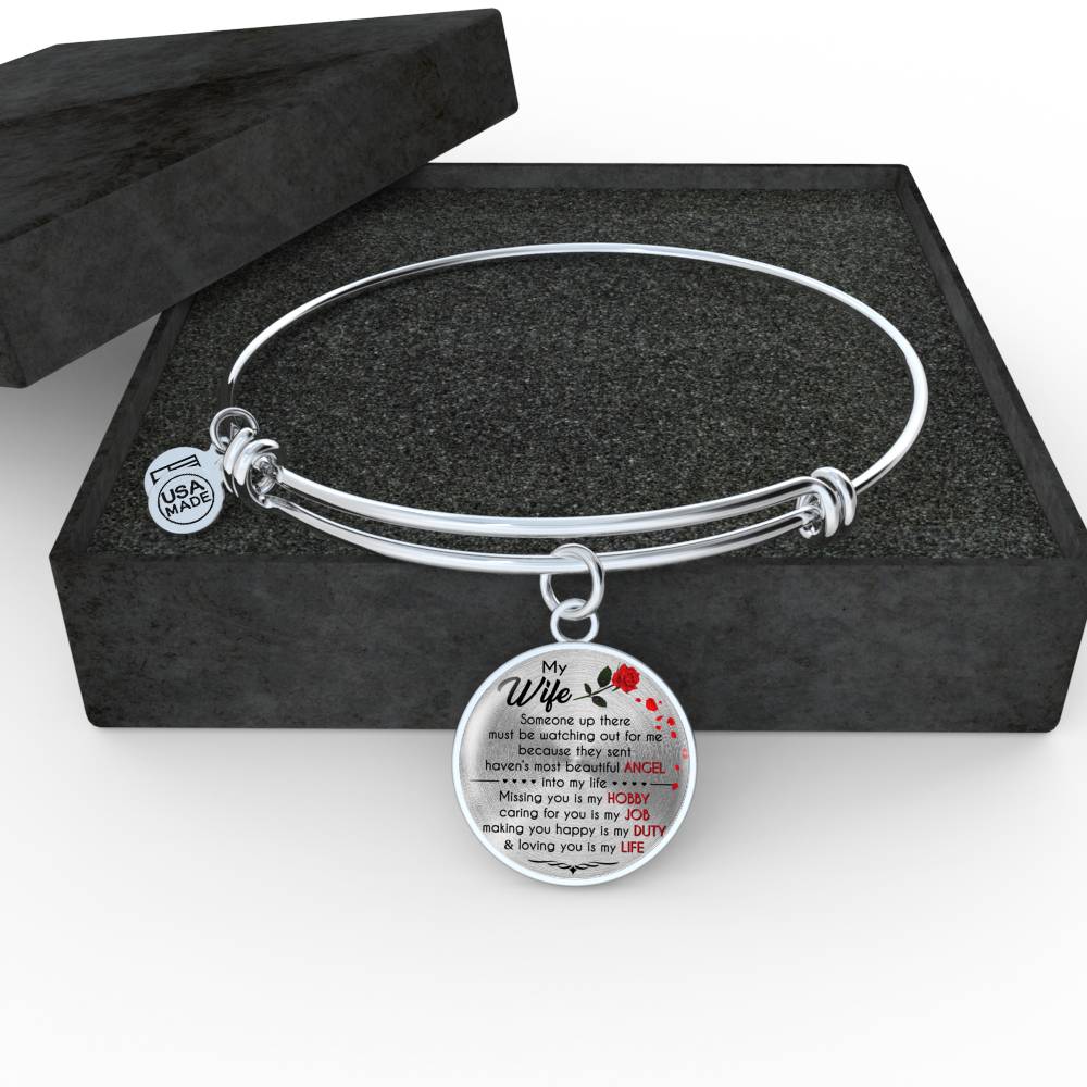 MY WIFE - BEAUTIFUL ANGEL - NECKLACE & BANGLE