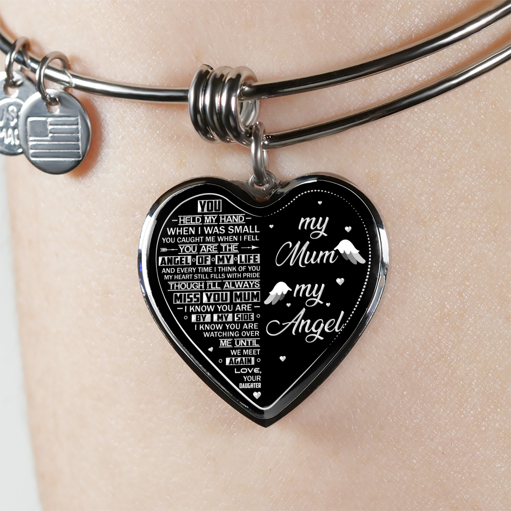 MY MUM MY ANGEL - SILVER VERSION - NECKLACE & BANGLE