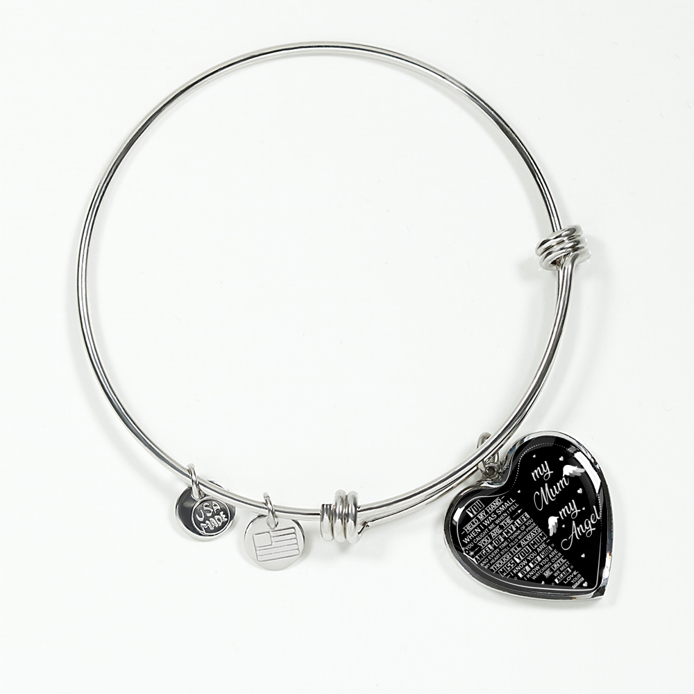MY MUM MY ANGEL - SILVER VERSION - NECKLACE & BANGLE