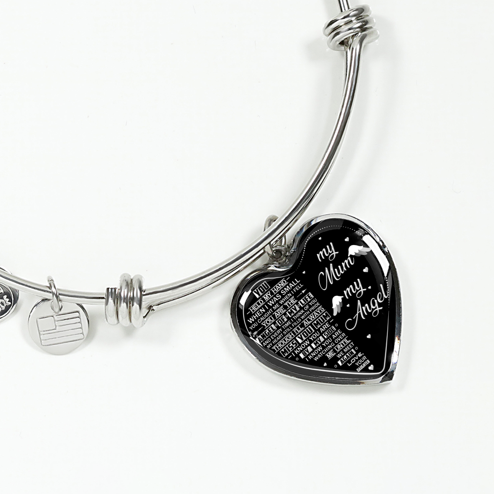 MY MUM MY ANGEL - SILVER VERSION - NECKLACE & BANGLE