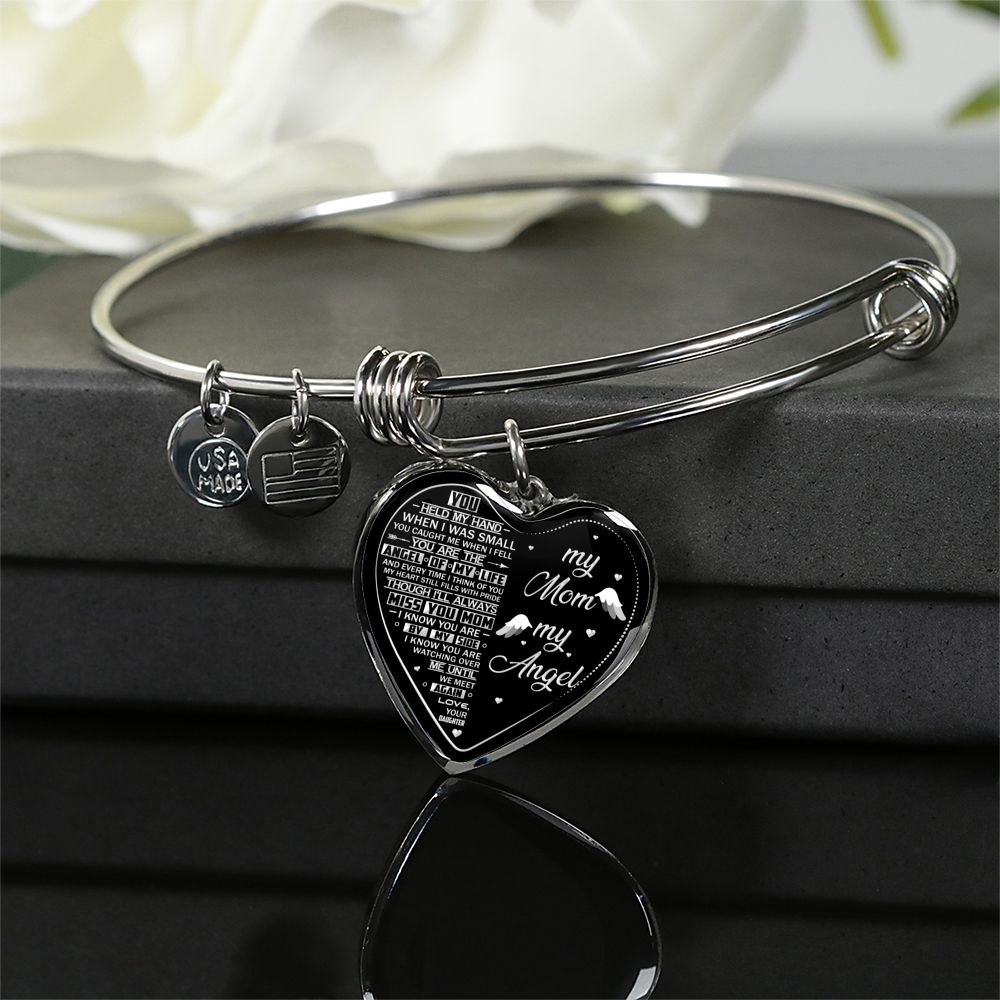 MY MOM MY ANGEL - SILVER VERSION - NECKLACE & BANGLE