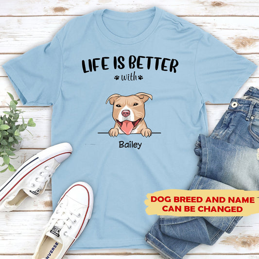 CUSTOMILY - Life Is Better - Personalized Custom Unisex T-shirt