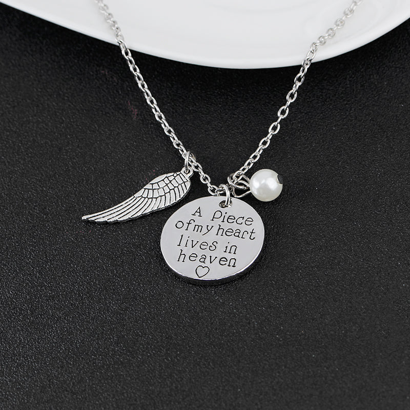 A Piece of My Heart Lives In Heaven Necklace