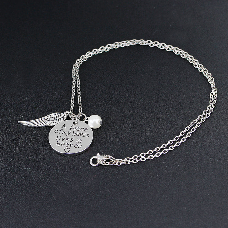 A Piece of My Heart Lives In Heaven Necklace