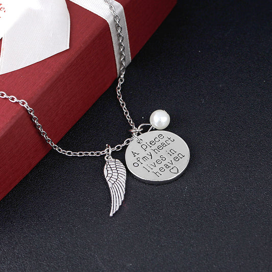 A Piece of My Heart Lives In Heaven Necklace